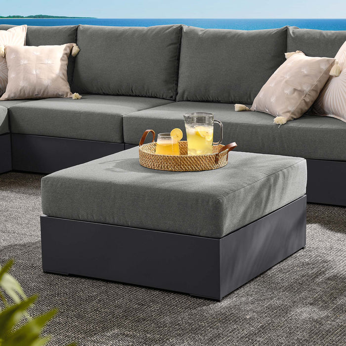 Tahoe Outdoor Patio Powder-Coated Aluminum Ottoman by Modway