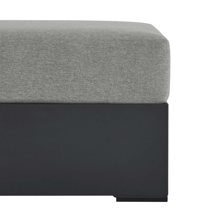 Tahoe Outdoor Patio Powder-Coated Aluminum Ottoman by Modway