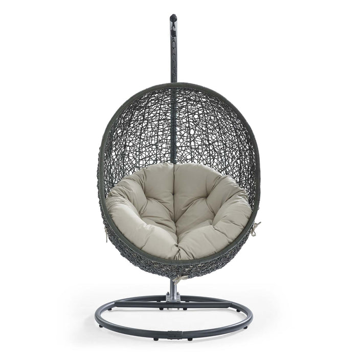 Hide Outdoor Patio Swing Chair With Stand by Modway