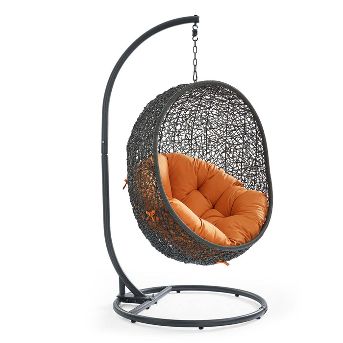 Hide Outdoor Patio Swing Chair With Stand by Modway