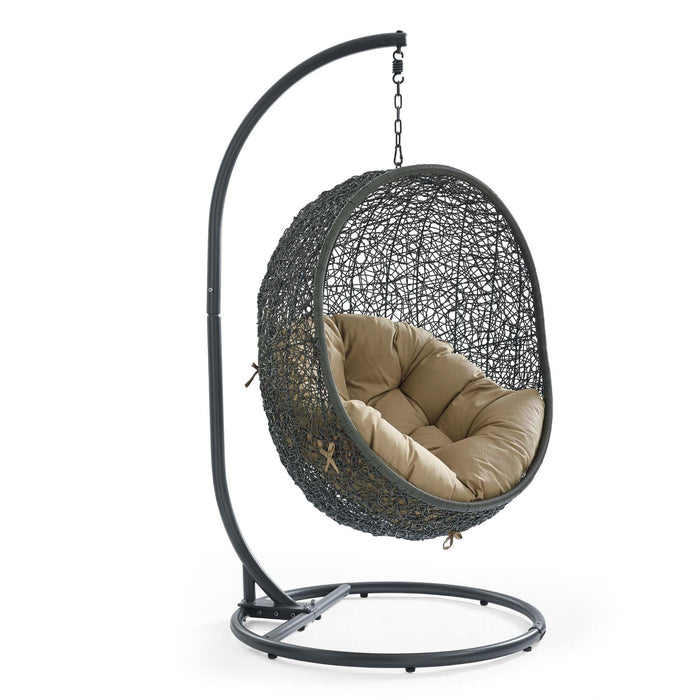 Hide Outdoor Patio Swing Chair With Stand by Modway