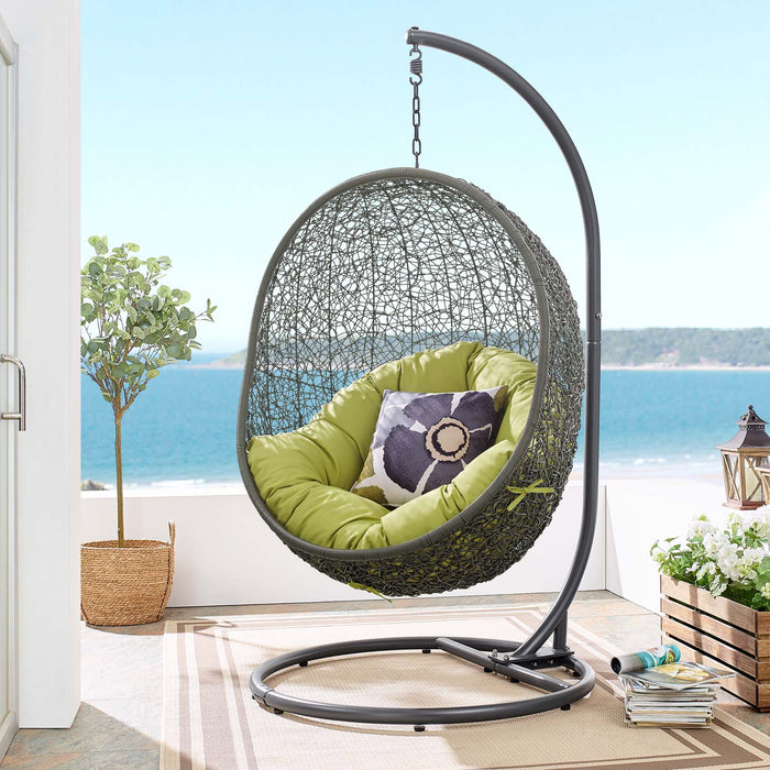 Hide Outdoor Patio Swing Chair With Stand by Modway