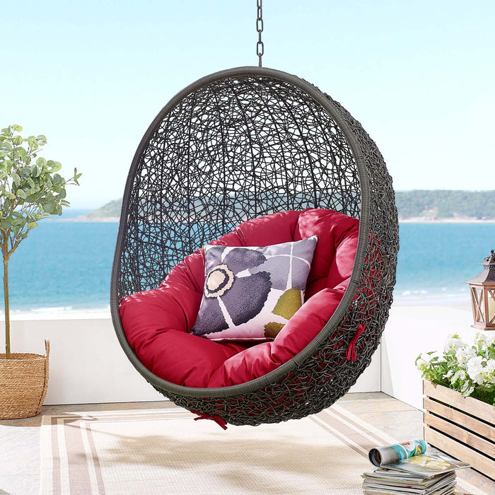 Hide Outdoor Patio Swing Chair With Stand by Modway