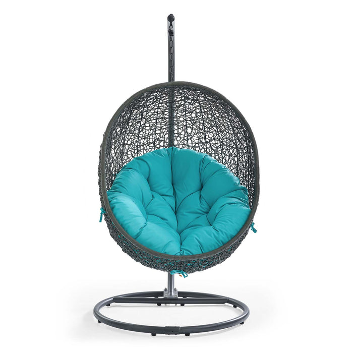 Hide Outdoor Patio Swing Chair With Stand by Modway