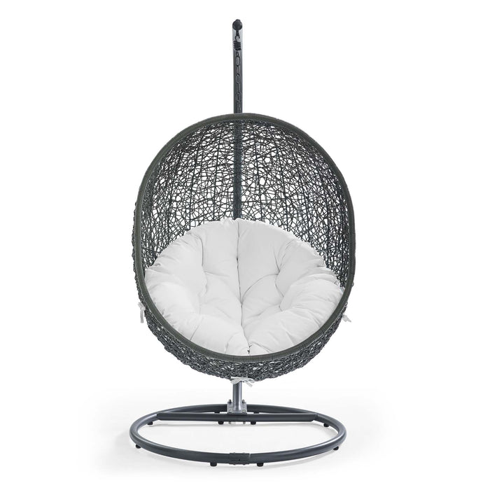 Hide Outdoor Patio Swing Chair With Stand by Modway