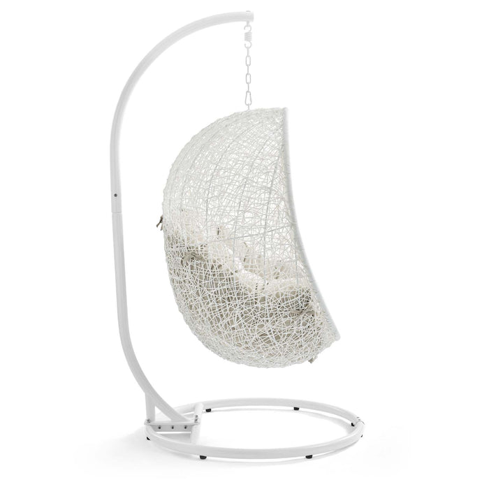 Hide Outdoor Patio Swing Chair With Stand by Modway