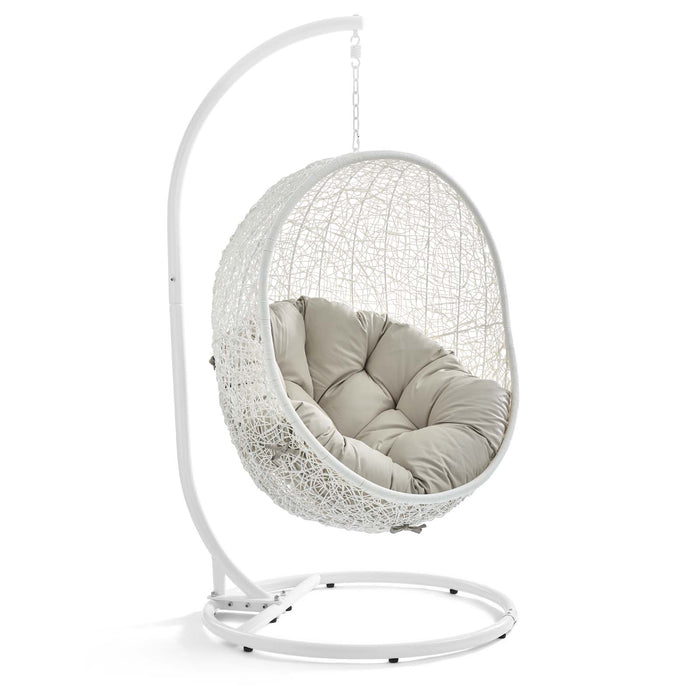 Hide Outdoor Patio Swing Chair With Stand by Modway