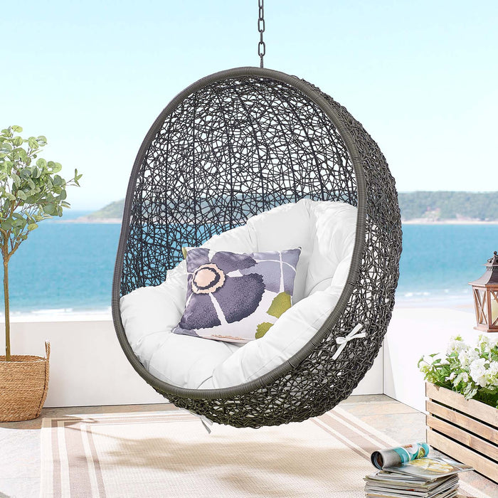 Hide Outdoor Patio Swing Chair With Stand by Modway