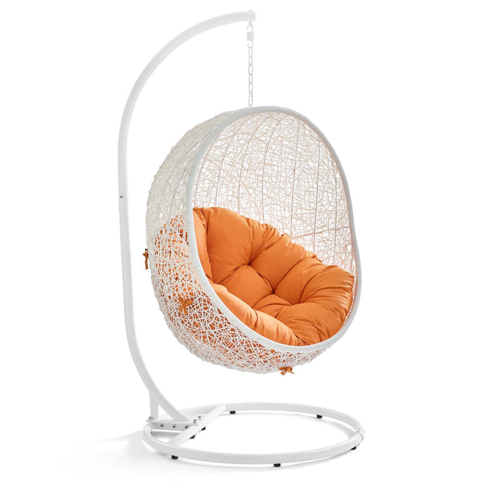 Hide Outdoor Patio Swing Chair With Stand by Modway