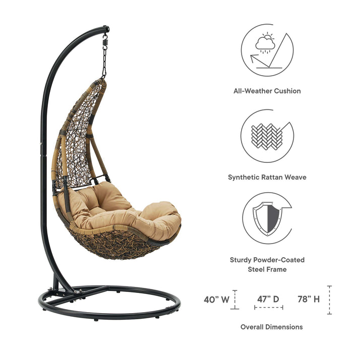 Abate Wicker Rattan Outdoor Patio Swing Chair by Modway