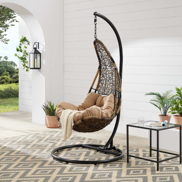 Abate Wicker Rattan Outdoor Patio Swing Chair by Modway