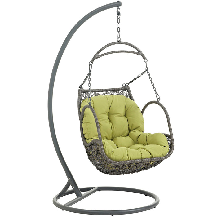 Arbor Outdoor Patio Wood Swing Chair by Modway