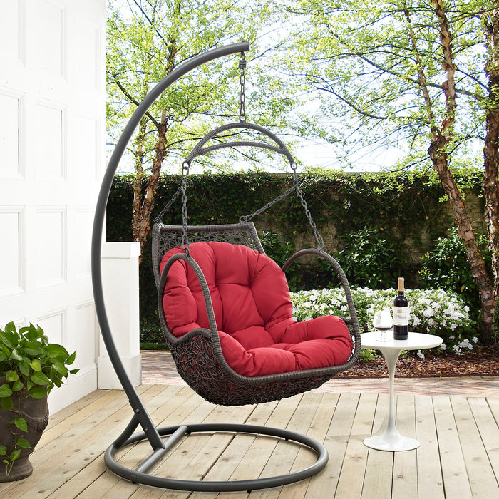 Arbor Outdoor Patio Wood Swing Chair by Modway