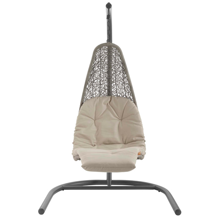 Landscape Hanging Chaise Lounge Outdoor Patio Swing Chair by Modway