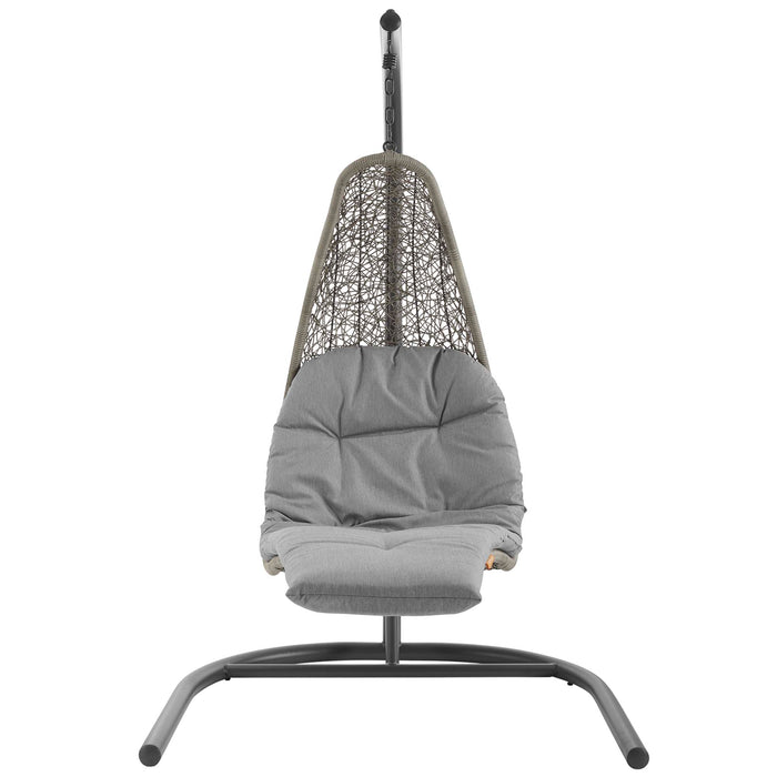 Landscape Hanging Chaise Lounge Outdoor Patio Swing Chair by Modway