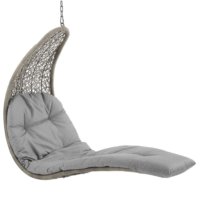 Landscape Hanging Chaise Lounge Outdoor Patio Swing Chair by Modway