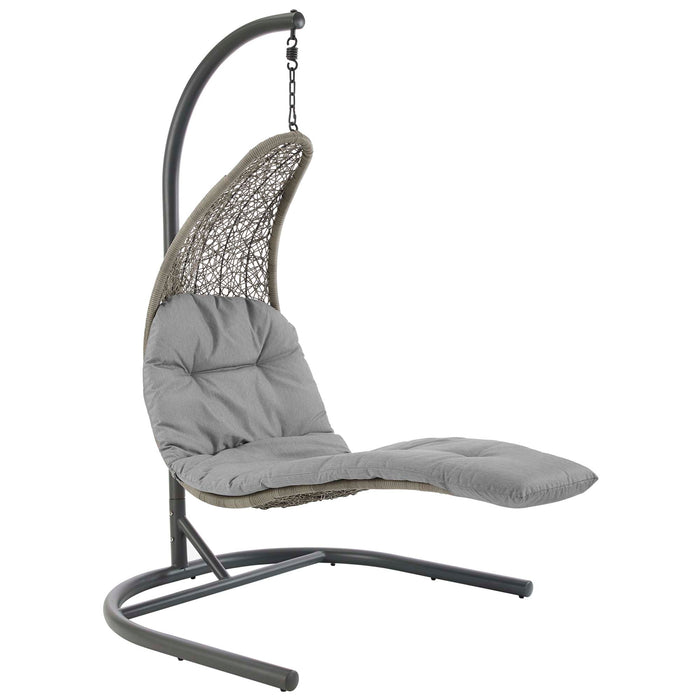 Landscape Hanging Chaise Lounge Outdoor Patio Swing Chair by Modway