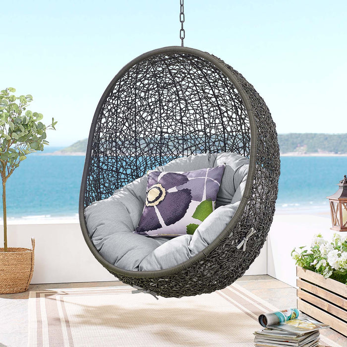 Hide Sunbrella� Fabric Swing Outdoor Patio Lounge Chair Without Stand by Modway