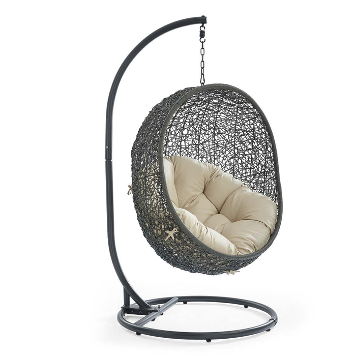 Hide Outdoor Patio Sunbrella� Swing Chair With Stand by Modway