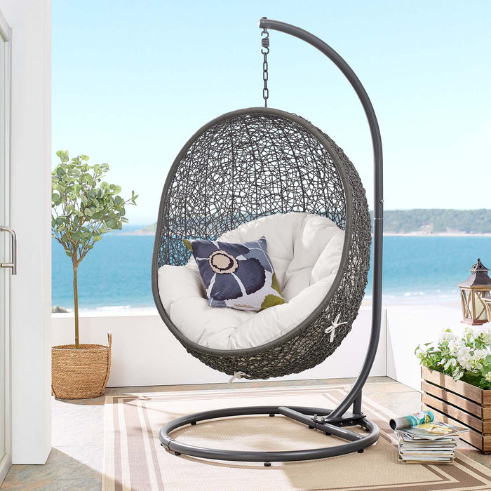 Hide Outdoor Patio Sunbrella� Swing Chair With Stand by Modway