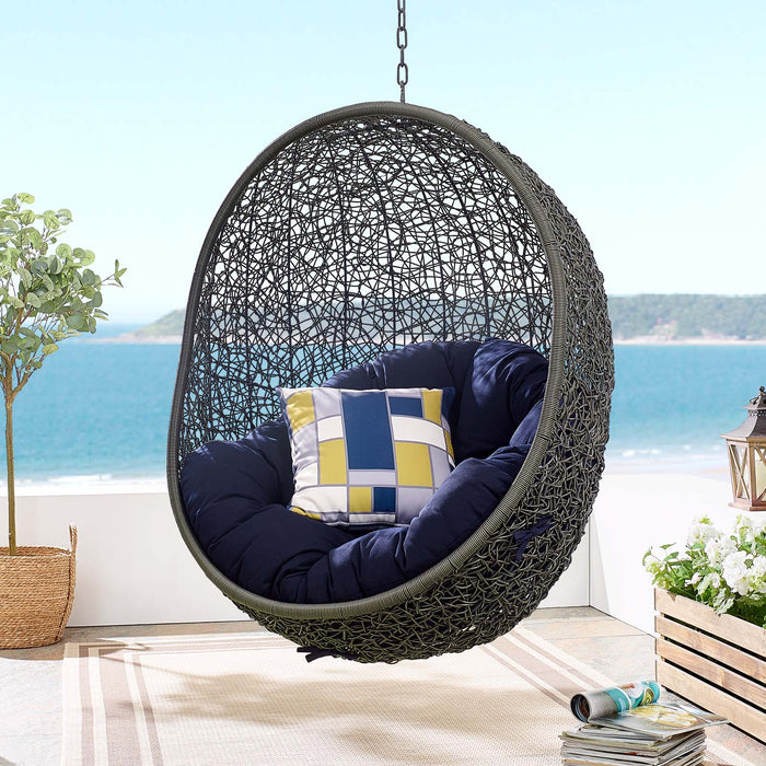 Hide Outdoor Patio Sunbrella� Swing Chair With Stand by Modway