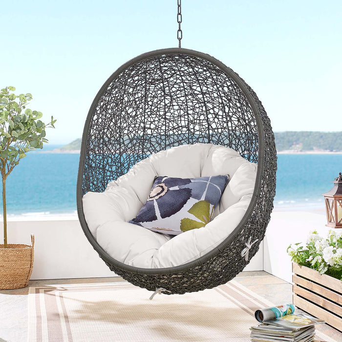 Hide Outdoor Patio Sunbrella� Swing Chair With Stand by Modway