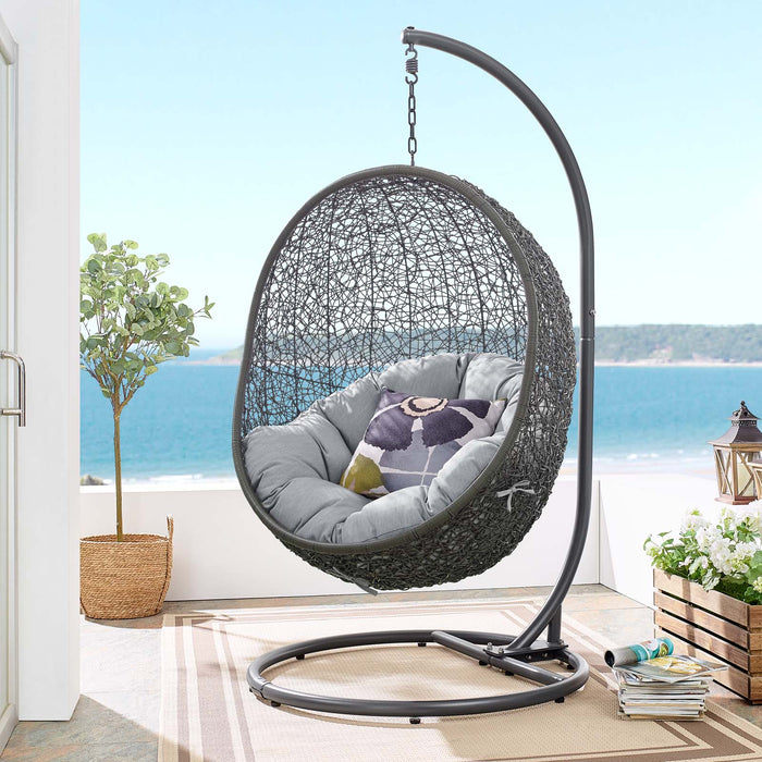 Hide Outdoor Patio Sunbrella� Swing Chair With Stand by Modway