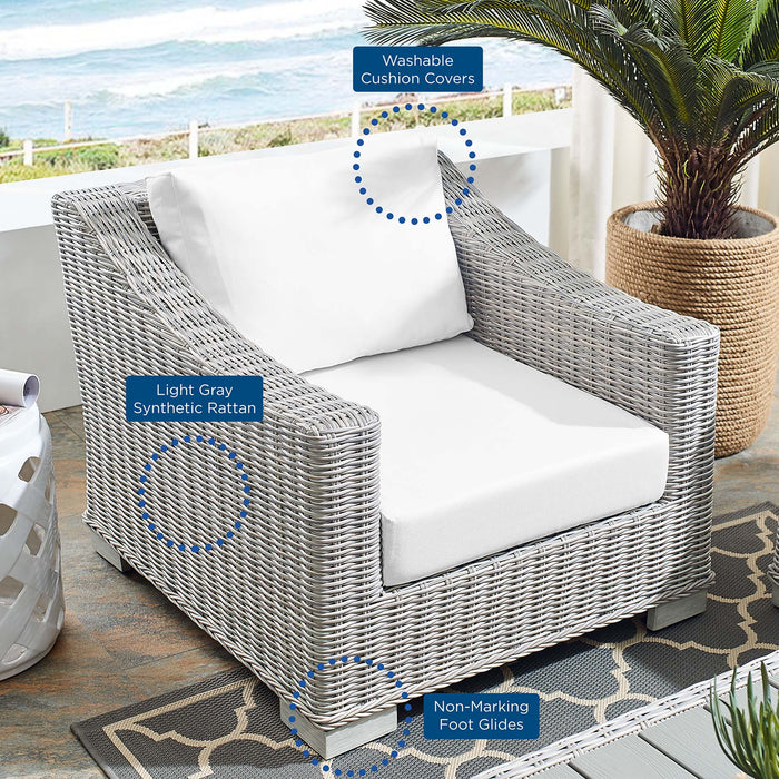 Conway Sunbrella� Outdoor Patio Wicker Rattan Armchair by Modway