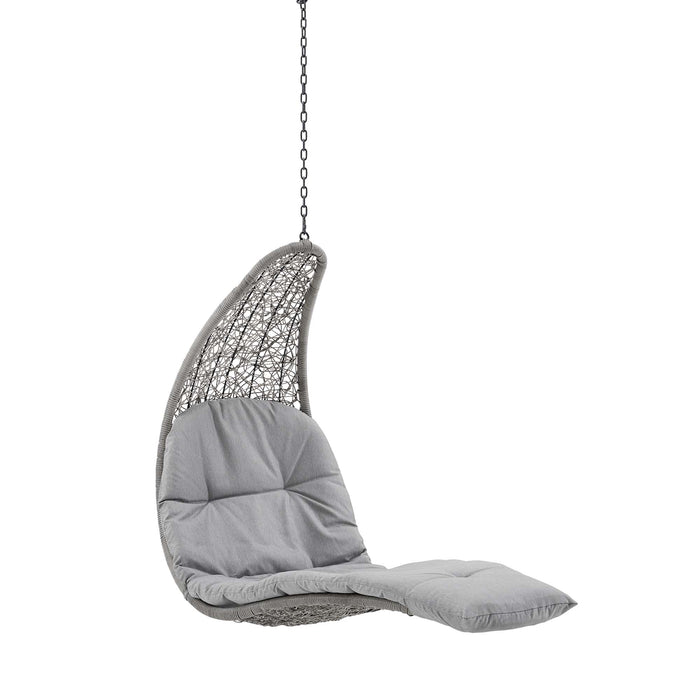 Landscape Hanging Chaise Lounge Outdoor Patio Swing Chair by Modway