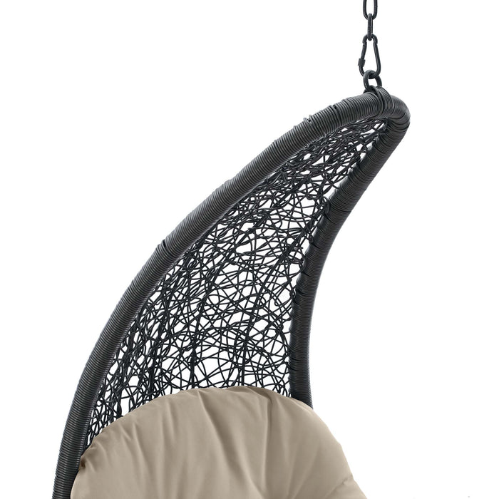 Landscape Hanging Chaise Lounge Outdoor Patio Swing Chair by Modway