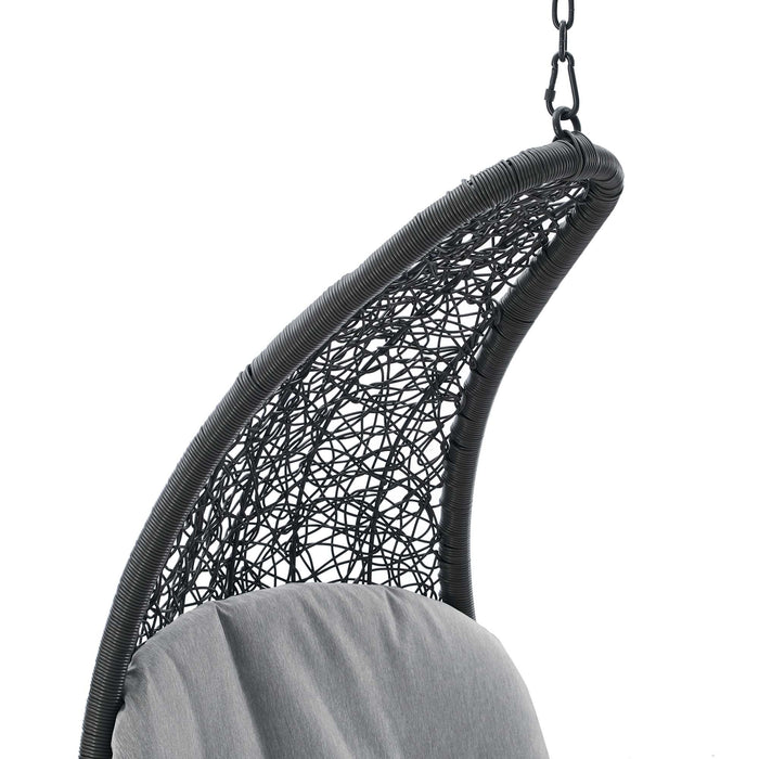 Landscape Hanging Chaise Lounge Outdoor Patio Swing Chair by Modway