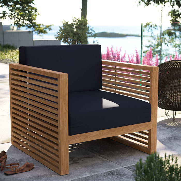 Carlsbad Teak Wood Outdoor Patio Armchair by Modway