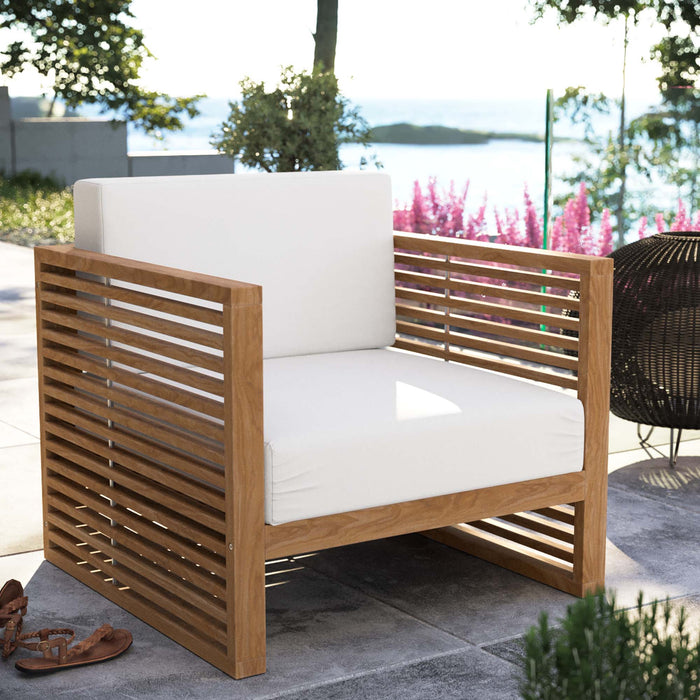 Carlsbad Teak Wood Outdoor Patio Armchair by Modway