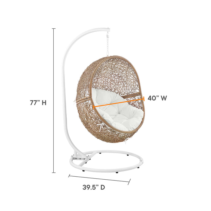 Encase Outdoor Patio Rattan Swing Chair by Modway