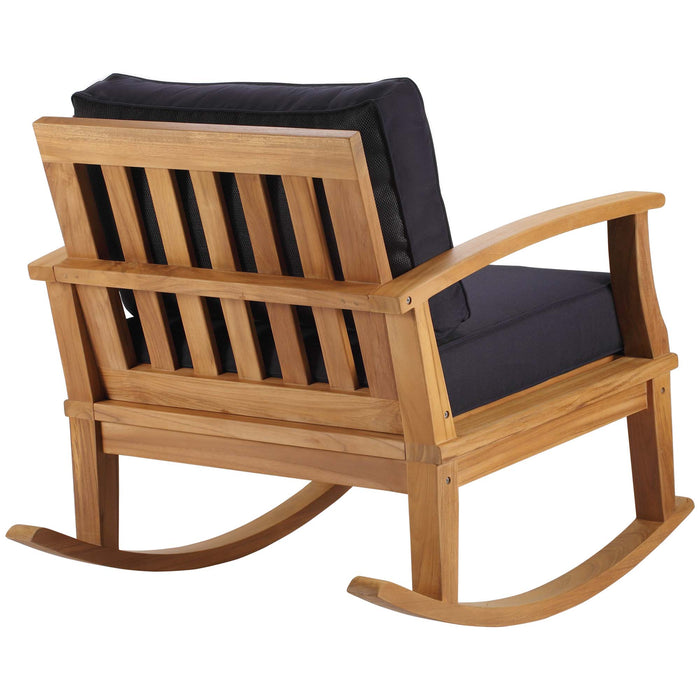 Marina Outdoor Patio Teak Rocking Chair by Modway