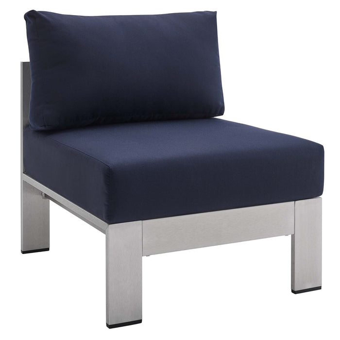 Shore Sunbrella� Fabric Aluminum Outdoor Patio Armless Chair by Modway