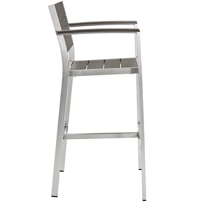 Shore Outdoor Patio Aluminum Bar Stool by Modway