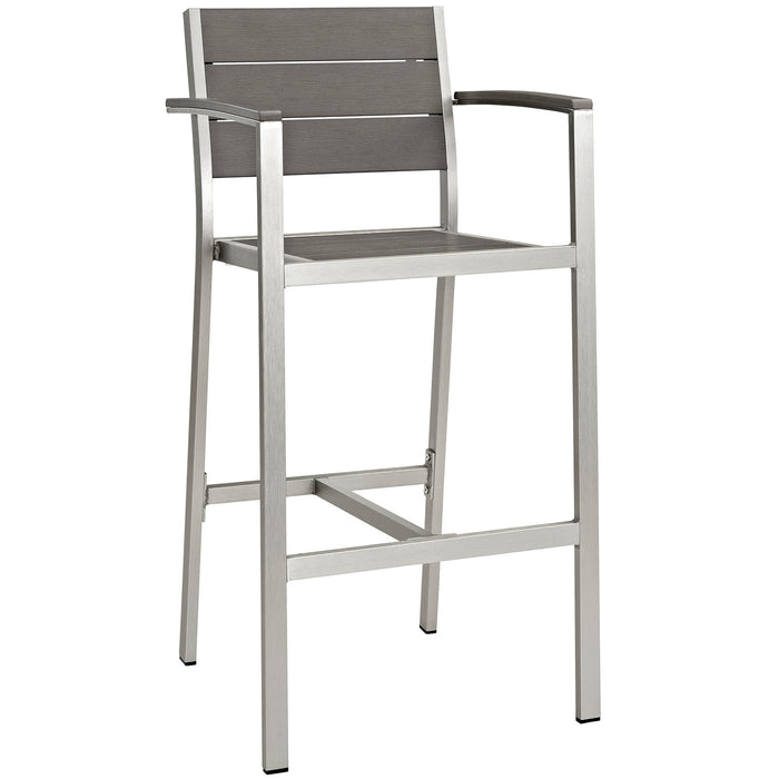 Shore Outdoor Patio Aluminum Bar Stool by Modway