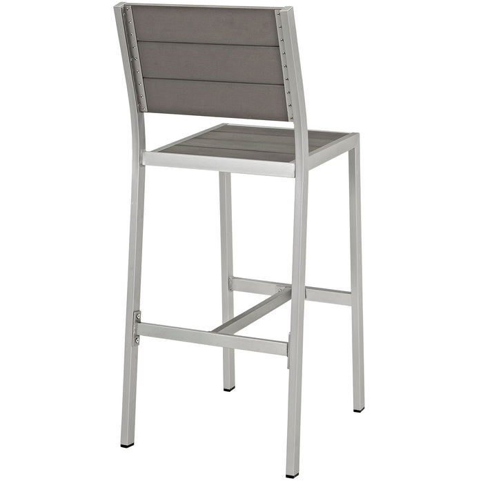 Shore Outdoor Patio Aluminum Armless Bar Stool by Modway