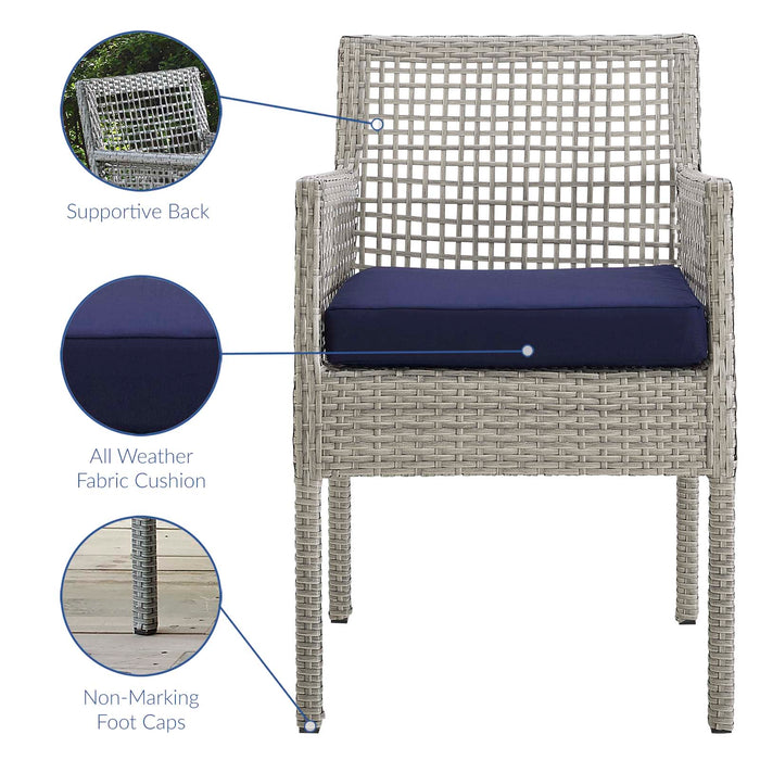 Aura Outdoor Patio Wicker Rattan Dining Armchair by Modway