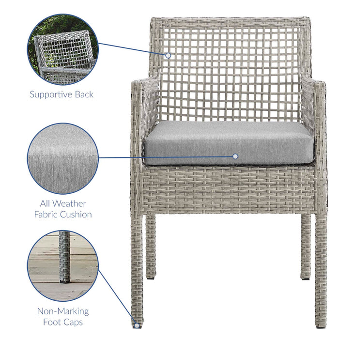 Aura Outdoor Patio Wicker Rattan Dining Armchair by Modway