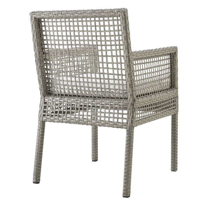 Aura Outdoor Patio Wicker Rattan Dining Armchair by Modway