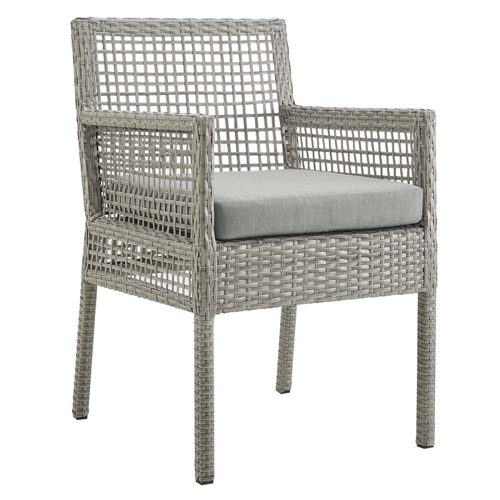 Aura Outdoor Patio Wicker Rattan Dining Armchair by Modway