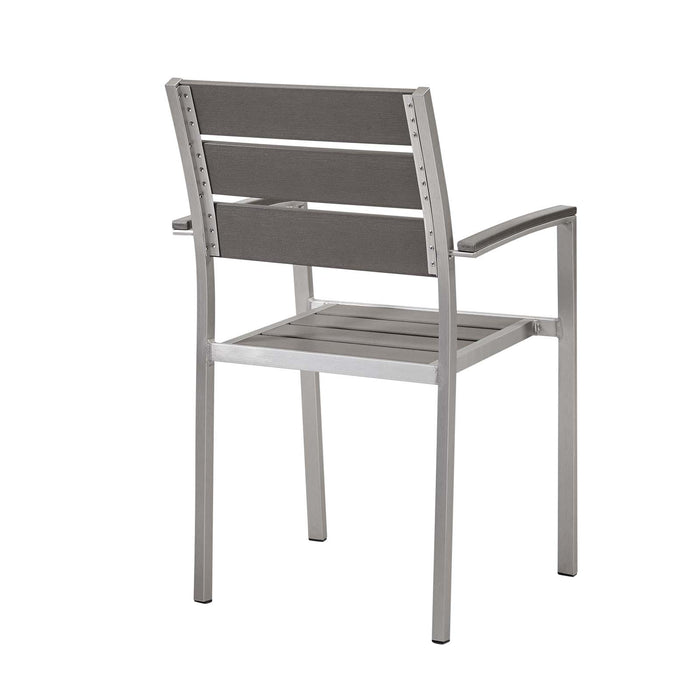 Shore Outdoor Patio Aluminum Dining Armchair by Modway