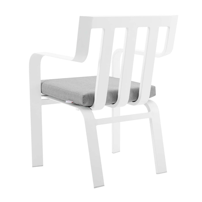 Baxley Stackable Outdoor Patio Aluminum Dining Armchair by Modway