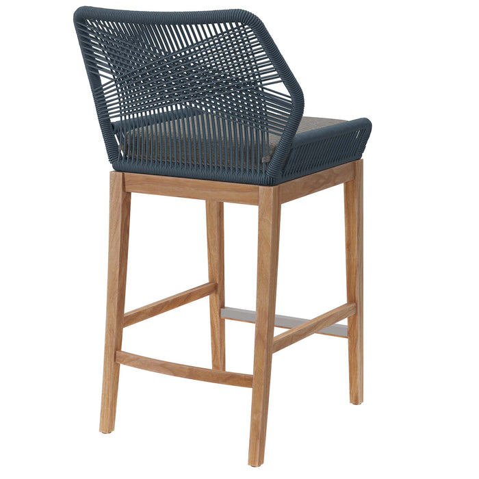 Wellspring Outdoor Patio Teak Wood Bar Stool by Modway