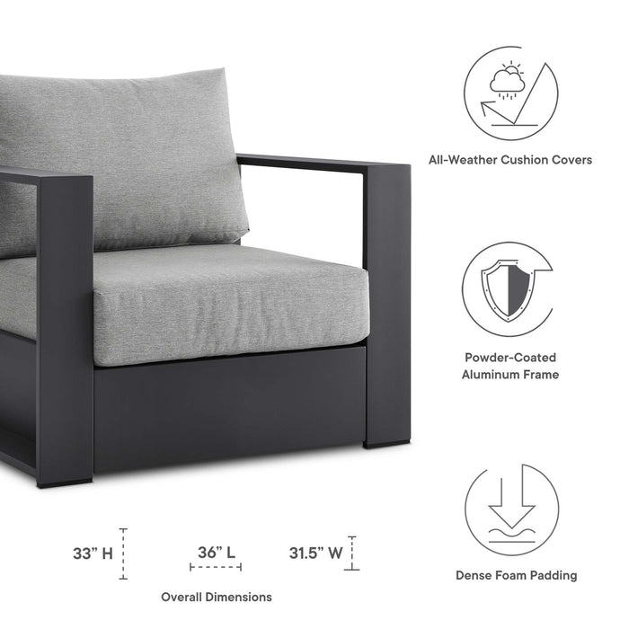 Tahoe 2-Piece Outdoor Patio Powder-Coated Aluminum Armchair Set by Modway