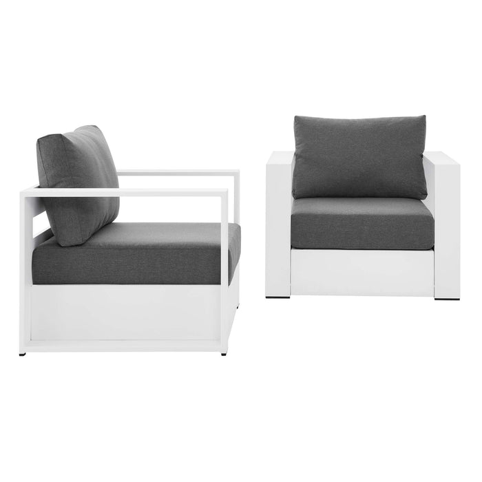 Tahoe 2-Piece Outdoor Patio Powder-Coated Aluminum Armchair Set by Modway