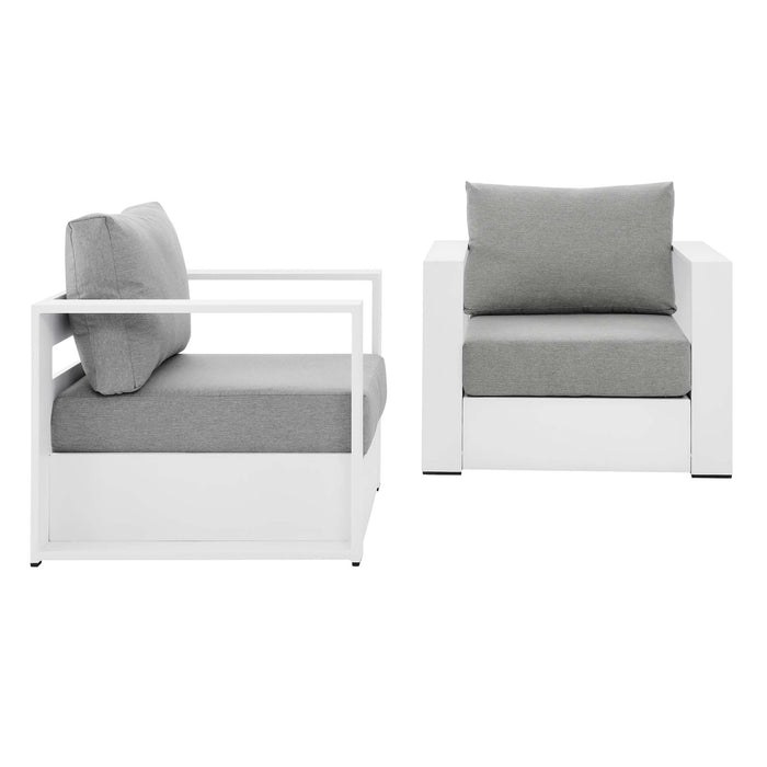 Tahoe 2-Piece Outdoor Patio Powder-Coated Aluminum Armchair Set by Modway