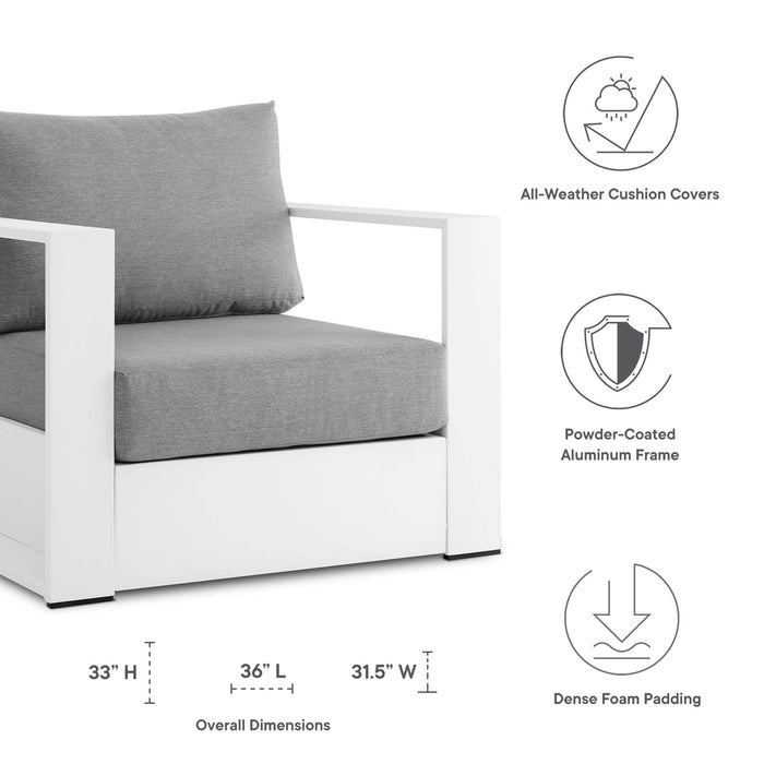 Tahoe 2-Piece Outdoor Patio Powder-Coated Aluminum Armchair Set by Modway